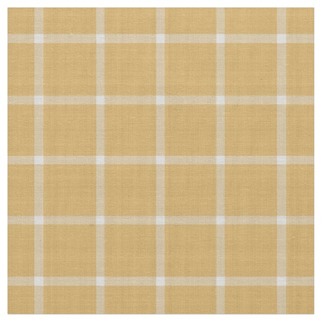 Tela Gingham de ventana amarillo indio (De cerca)