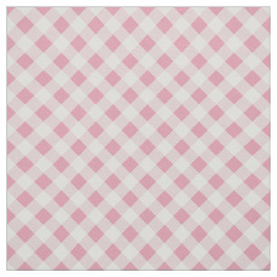 Tela Gingham rosa