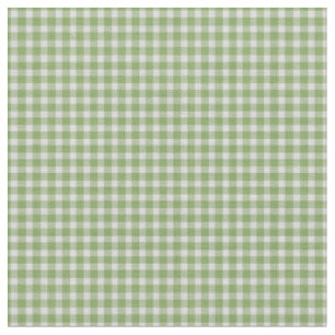 Tela Gingham Verde Polvoriento Cuadros a Cuadros