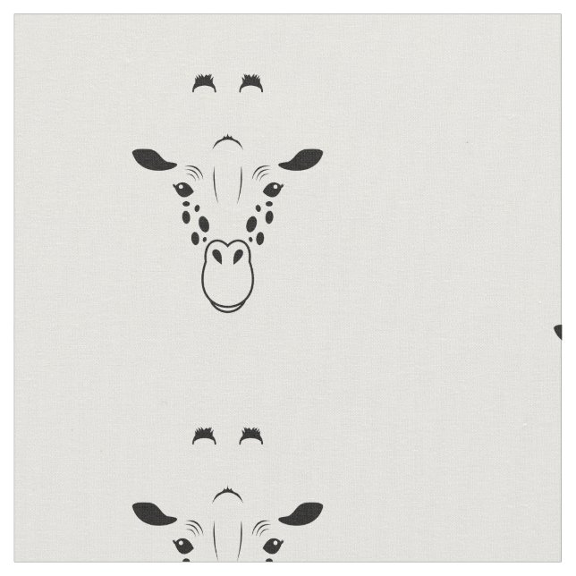 Tela Giraffe Face Silhouette (De cerca)