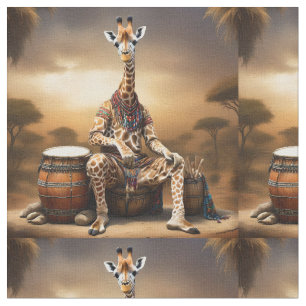 Tela Giraffe Grooves: Una serenata de bongo en la saban