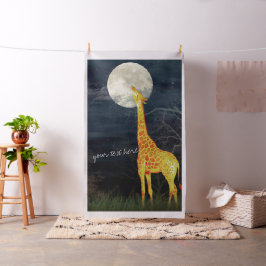 Tela Giraffe y Luna | Personalizado Combed Cotton Fabri