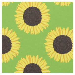 Tela Girasoles Flores Florales Lindos Niños Bebe