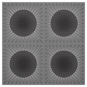 Tela Giro geométrico moderno - Gris Hematita oscuro