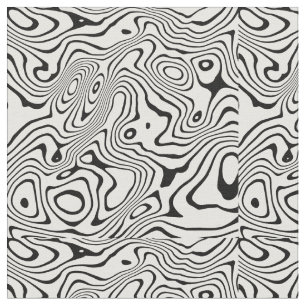 Tela Giro líquido blanco negro Resumen Diseño