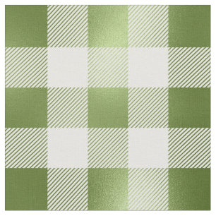 Tela Glam Verde Cuadrado de Pulgada Cuadriculado Búfalo