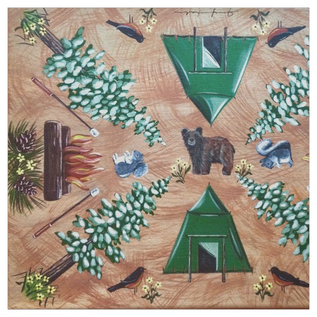 Tela Glamping de camping y tejido de menor tamaño (Retal)