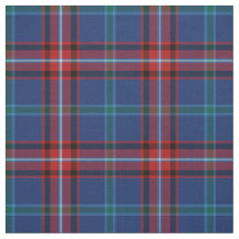 Glenn Tartan Pattern Blue Irish Plage