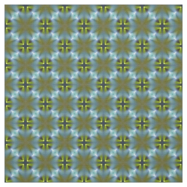 Tela Glitch2 Blue Green Crafts Fabric (Retal)