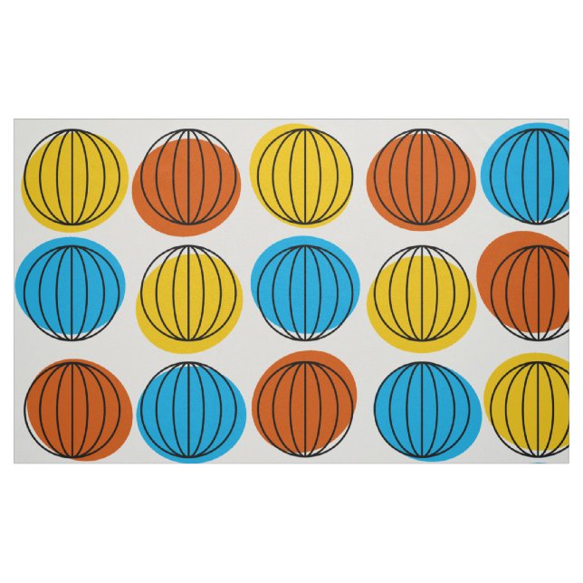 Tela Globe Multi grande ("Cuarto gordo" (fat quarter))
