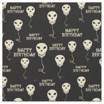 Globos con forma de cráneo Gótico Feliz cumpleaños