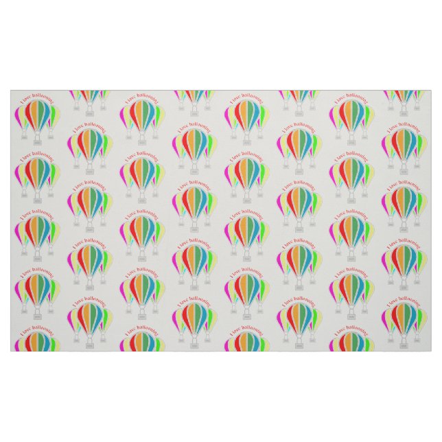 Tela Globos de aire caliente ("Cuarto gordo" (fat quarter))