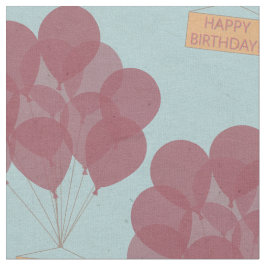 Tela Globos de feliz cumpleaños
