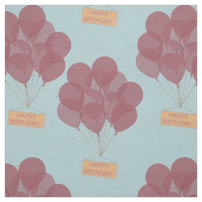 Tela Globos de feliz cumpleaños (Retal)