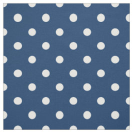 Tela Gloria Antigua Azul Blanco Lunares