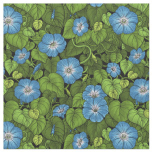 Tela Gloria matutina en azul y verde