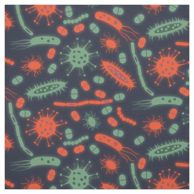 Tela Glowing Bacteria Microorganism green red (Retal)