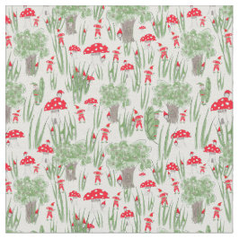 Tela Gnome Fabric: "Gnome Hide-and-Seek"