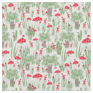 Tela Gnome Fabric: "Gnome Hide-and-Seek"