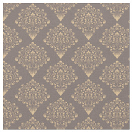 Tela Gold Coffee Damask