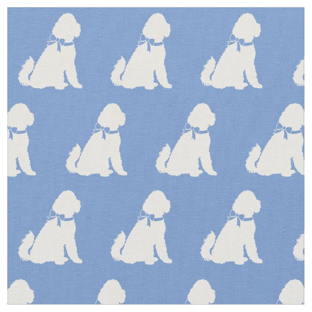 Tela Golden Doodle Dog Silhouette Mascota Aussie Light  (De cerca)