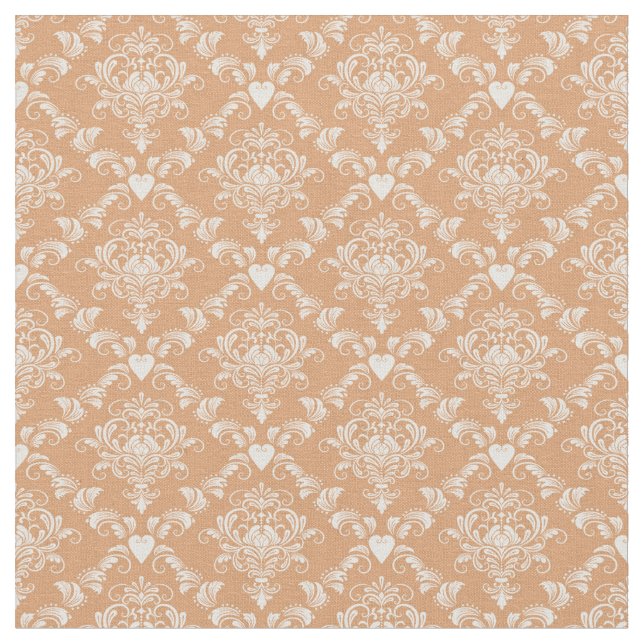 Tela Golden Heart Damask (De cerca)