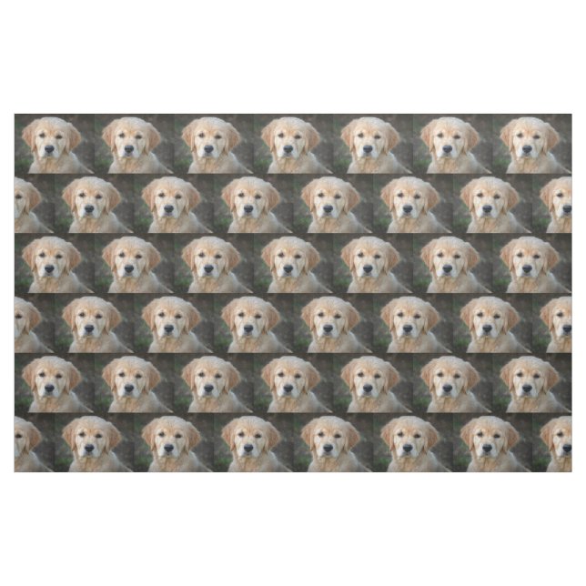 Tela Golden Retriever Puppy ("Cuarto gordo" (fat quarter))
