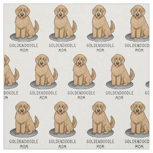 Tela Goldendoodle Mom Doodle Mom (rojo dorado)