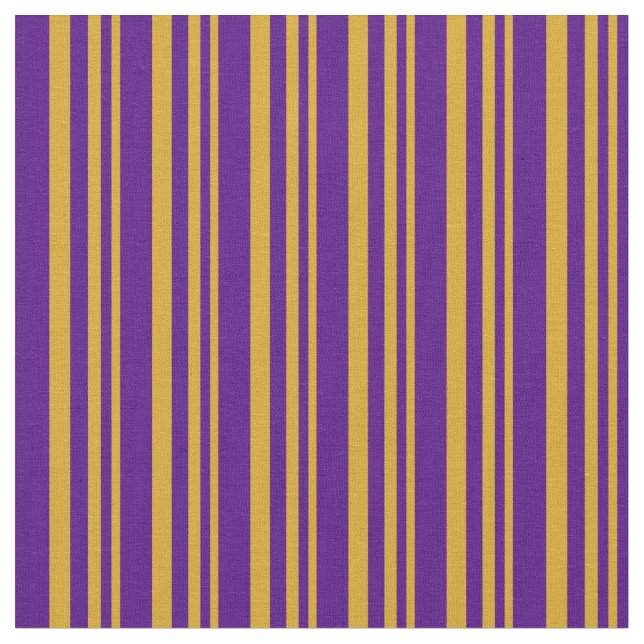 Tela Goldenrod & Indigo Stripes (De cerca)