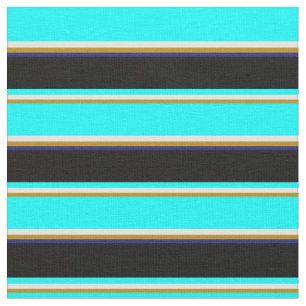 Tela Goldenrod, Light Cyan, Cyan, Black & Midnight Blue