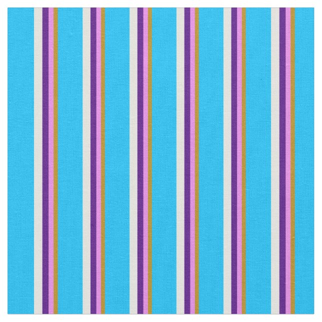 Tela Goldenrod, Violet, Indigo, Light Cyan & Sky Blue (De cerca)