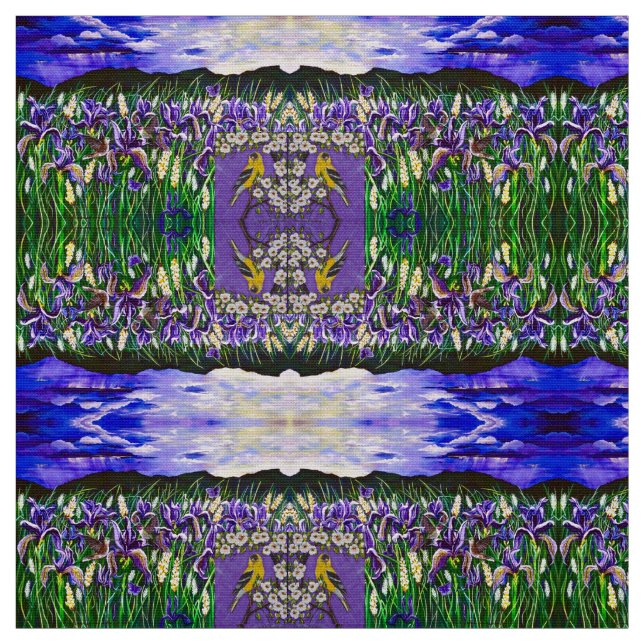 Tela Goldfinch en Iris Fields (Retal)