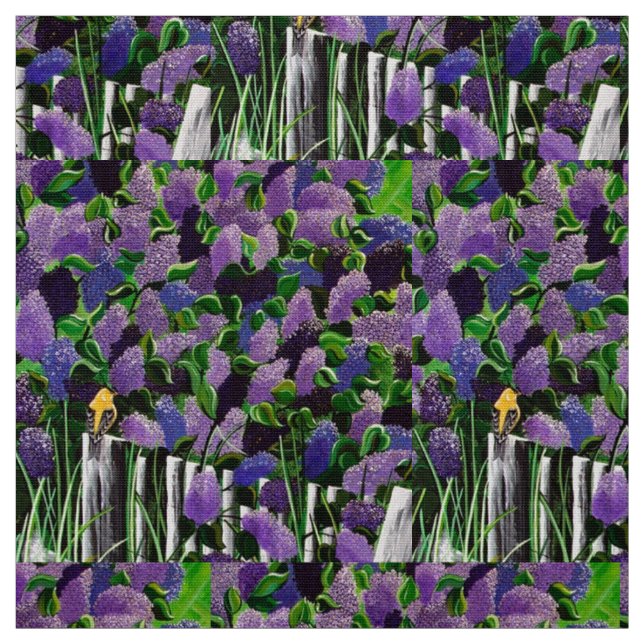 Tela Goldfinch y Lilacs Fabric (Retal)
