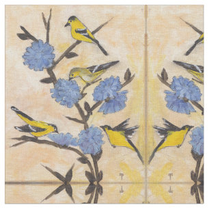 Tela Goldfinches y achicoria