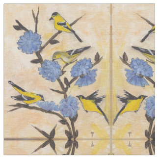 Tela Goldfinches y achicoria