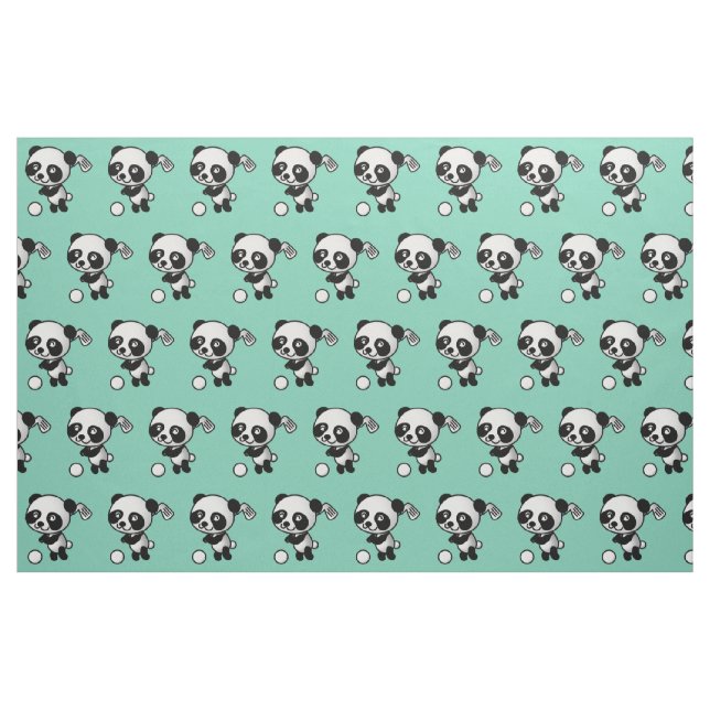 Tela Golf Panda Fabric ("Cuarto gordo" (fat quarter))