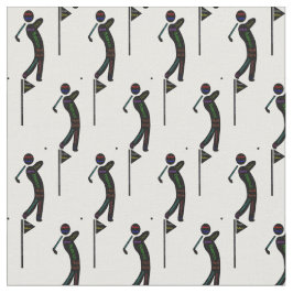 Tela Golfer con palabras motivacionales de golf