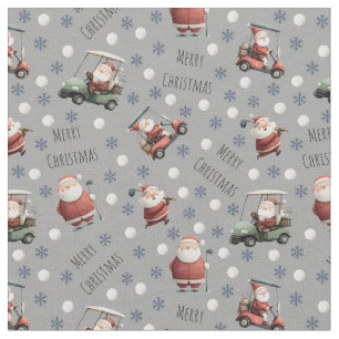 Tela Golfing Santa en Grey