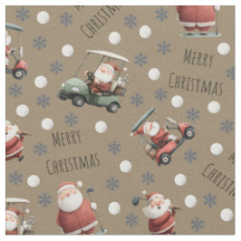 Tela Golfing Santa en Hardwood Brown
