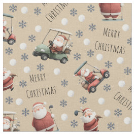 Tela Golfing Santa en Light Tan