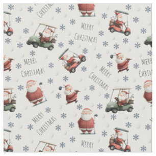 Tela Golfing Santa sobre White
