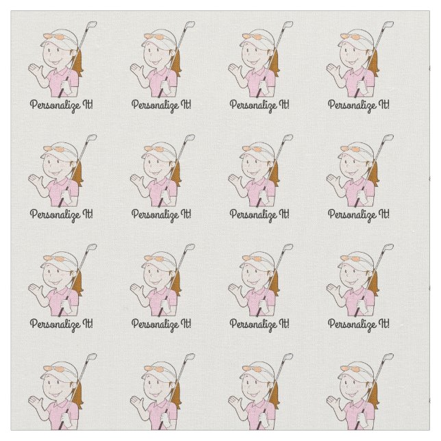 Tela Golfista femenina (De cerca)