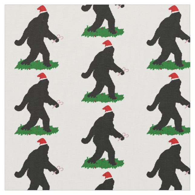 Tela Gone Squatchin' para Navidades (De cerca)