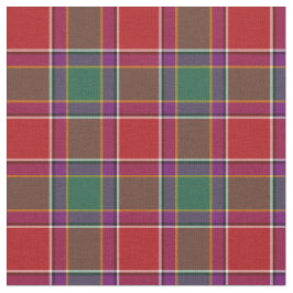Tela Gordon of Abergeldie Tartán Red and Green Plaid