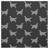 Gordon Setter Silhouettes Patrón negro y gris