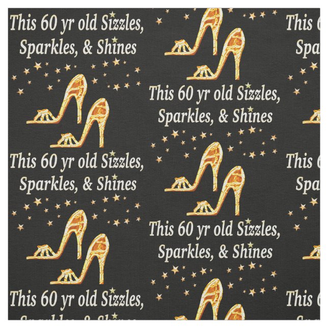 TELA GORGEOUS GOLD 60 CUMPLEAÑOS (Retal)