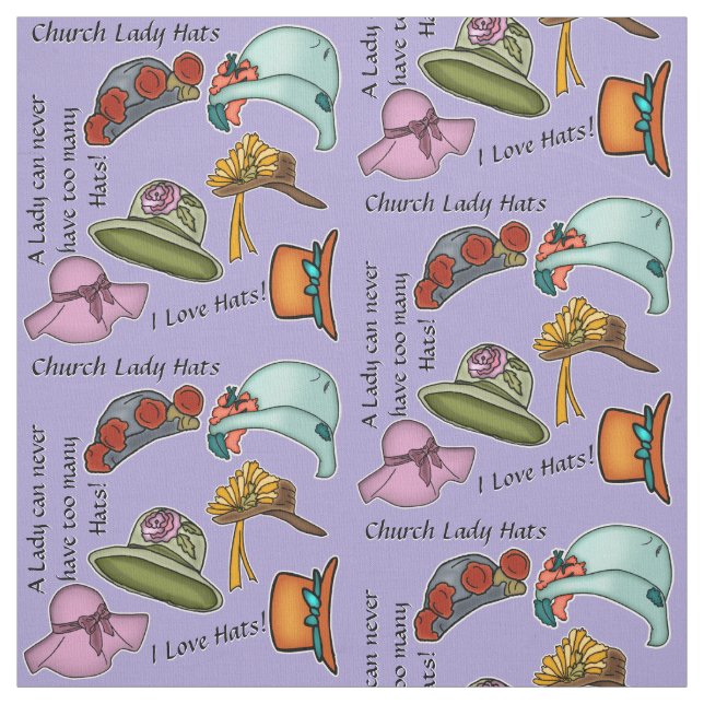Tela Gorras de la iglesia Lady en Lavender Herb (Retal)