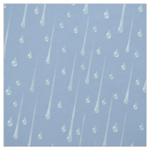 Tela Gotas de lluvia que caen Día lluvioso ligero Azul