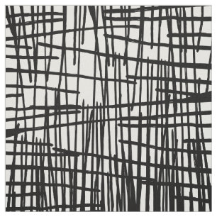 Tela Goteos pintados a mano blancos negros únicos de l