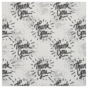 Tela Gracias Diseño de patrón de texto